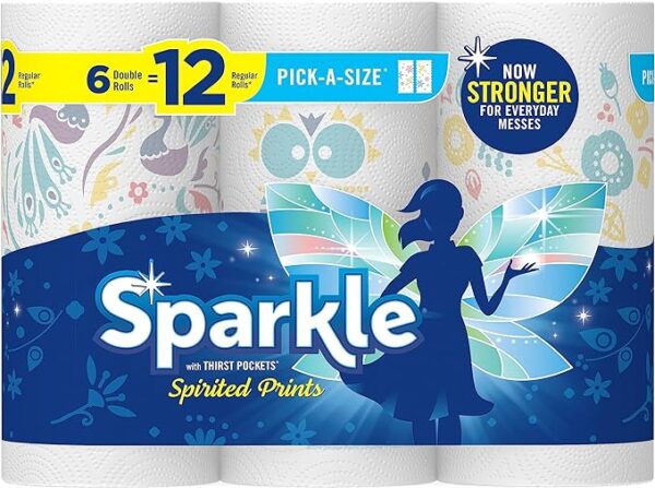 SPARKLE® PICK-A-SIZE® PAPER TOWELS, 6 DOUBLE ROLLS